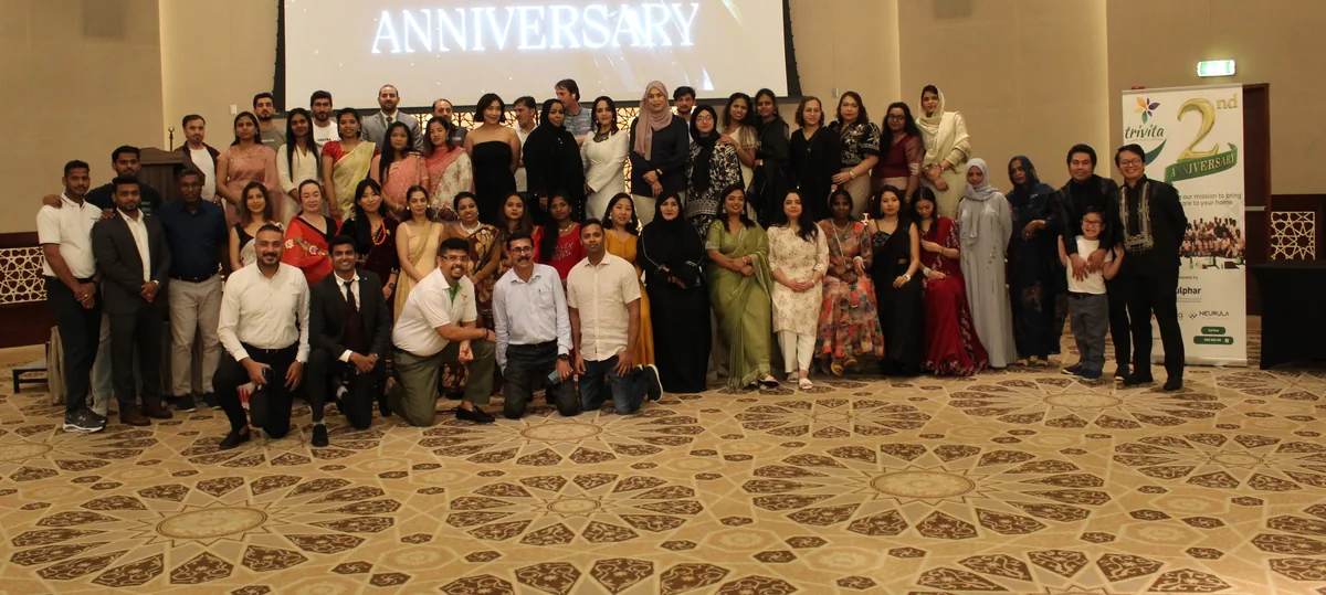 The Trivita team at the company's second anniversary celebration in July 2025